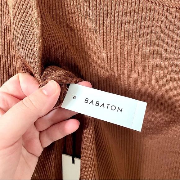 Aritzia Babaton Imprint Sweater Brown 2XL NWT - Picture 5 of 8